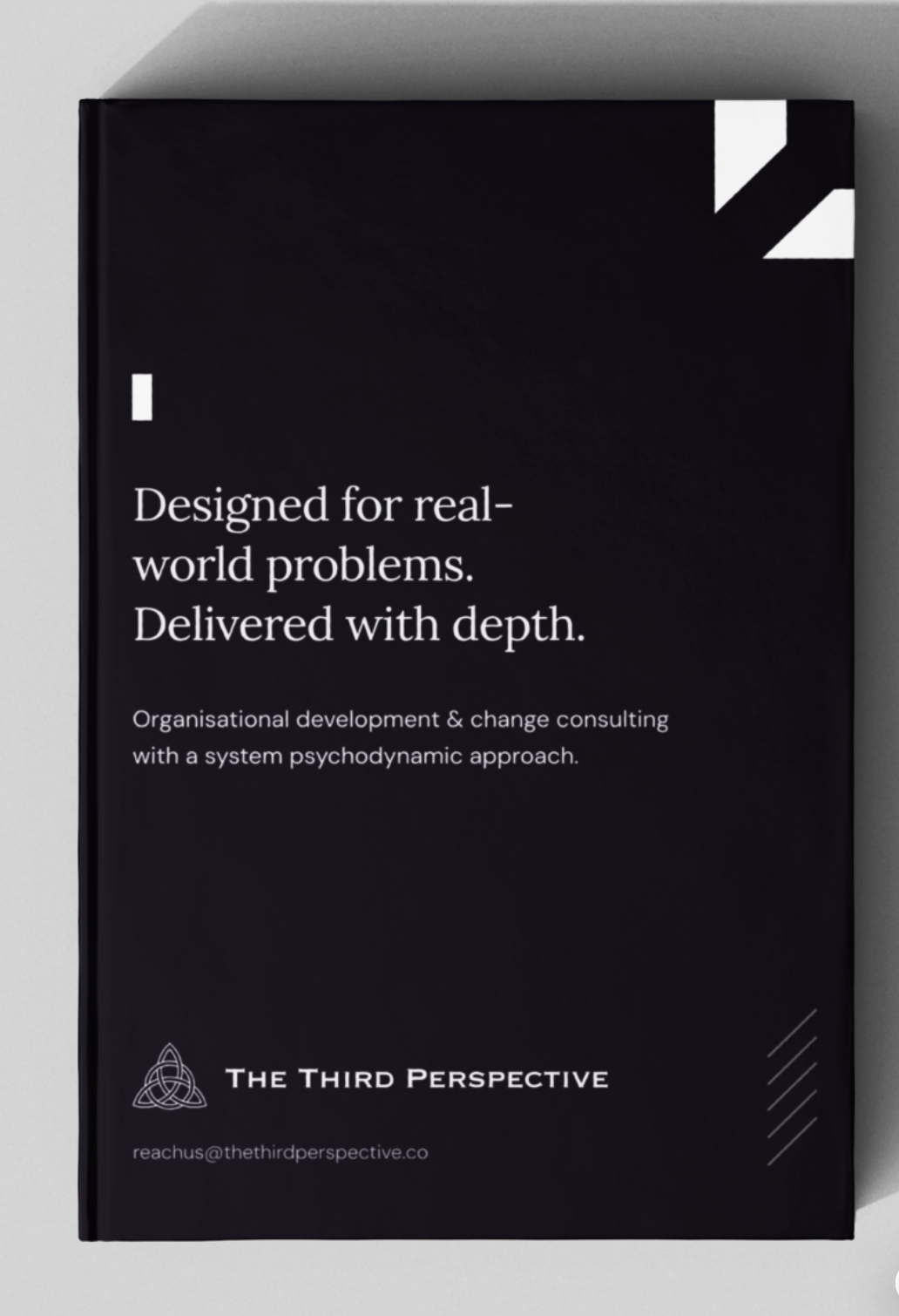The Third Perspective brand book — Designed for real-world problems. Delivered with depth.